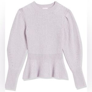 The Drop women’s lilac/purple long balloon sleeve pullover sweater size‎ small